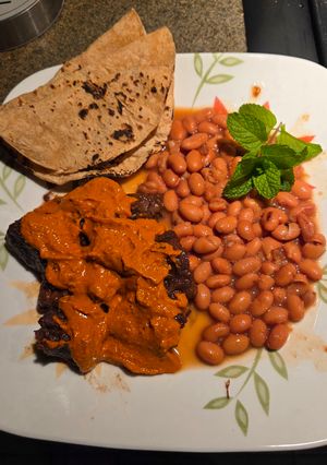 A picture of Beef Steak in Peanut Sauce.