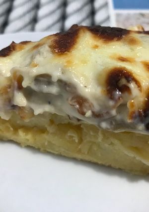 Una foto de Tortilla de patatas a la carbonara