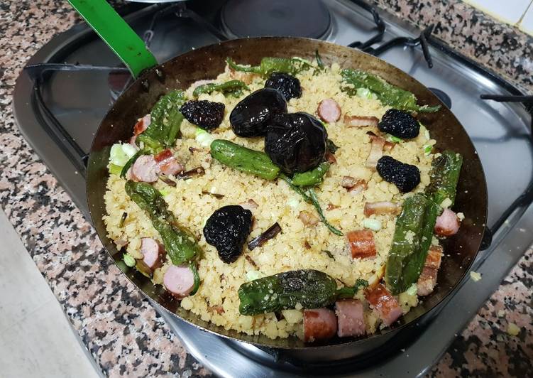 Migas de harina con tropezones