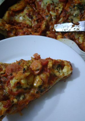 Una foto de Pizza