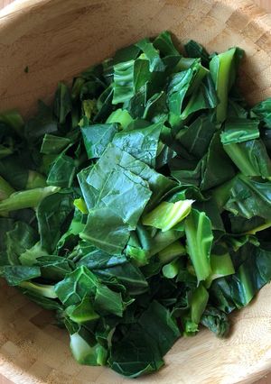 A picture of Lemon spring greens 🍋.