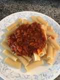 Tortiglioni No 20 con salsa de tuco