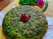 Gambar omelet bayam