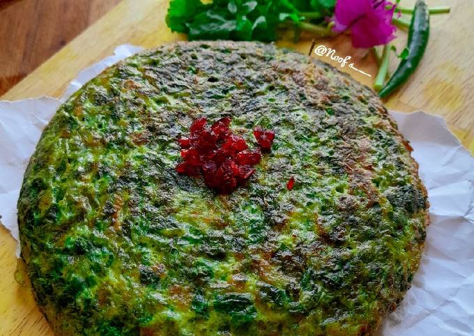 Spinach Omelette / Telur dadar bayam