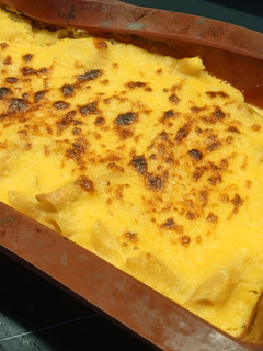 Una foto de Macarrones con salsa de calabaza
