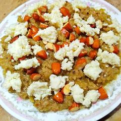 A picture of Lauki ka halwa.