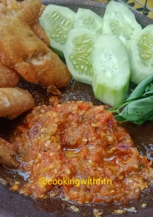 Foto resep Sambal tomat ala Warung Lalapan Lamongan