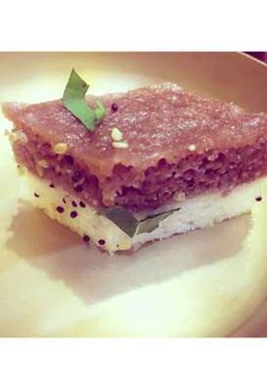 A picture of Choco Dhokla.