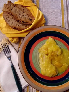 A picture of Chicken Breast in Bell Pepper Cream.