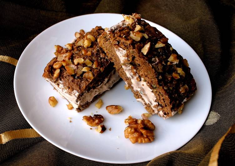 BottleGourd Brownie Walnut Ice cream Sandwiches