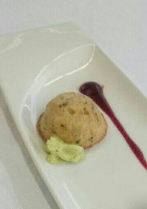 Una foto de Cake de bacon con aceitunas