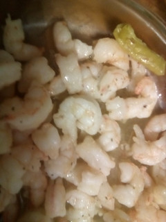 Una foto de Gambas con guindilla