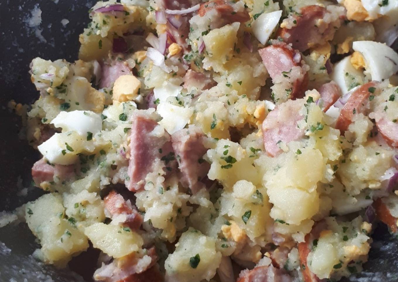 Step-by-Step Guide to Make Super Quick Homemade Ma salade de pomme de terre à l'huile