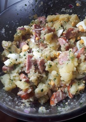 Une photo de Ma salade de pomme de terre à l'huile