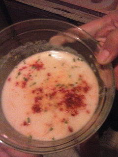 A picture of Tasty potato soup.