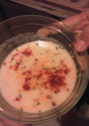 A picture of Tasty potato soup.