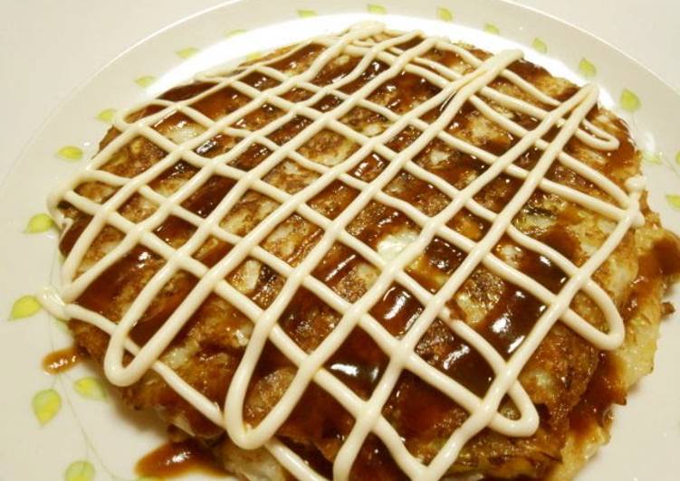 Recipe: Yummy Vegetarian-Friendly ♪ Yamaimo Okonomiyaki