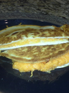 A picture of Sweet potatoe quesadilla.
