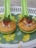 Monaco Biscuit Chaat Canapeas