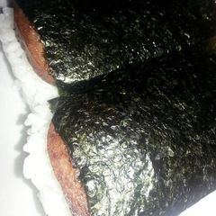 A picture of Teriyaki Spam Musubi.