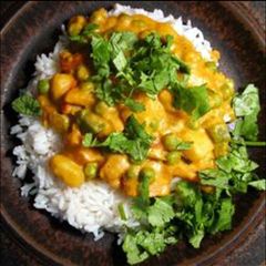A picture of Vegeterian Korma.