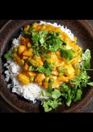A picture of Vegeterian Korma.
