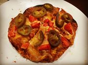 A picture of mexican pizza