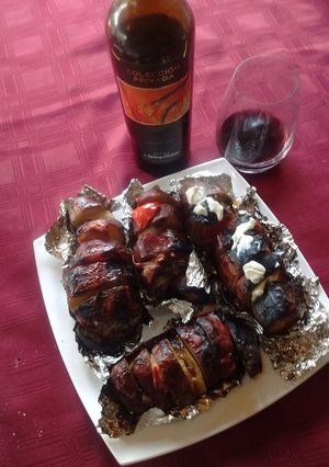 Una foto de Asado a la parrilla de batatas (boniatos) con agregados