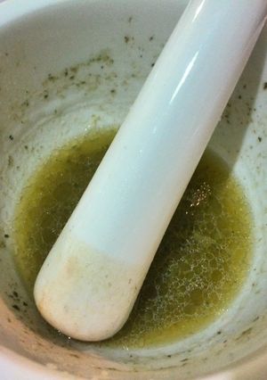 A picture of First date salad dressing(garlic slap first date.lol).