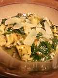 Quick & easy White wine chicken spinach pesto