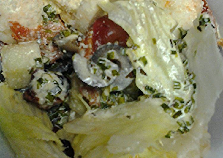 Recipe of Speedy Pepperoni salad with marbled tea eggs