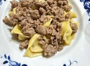 Una foto di ragú di salsiccia