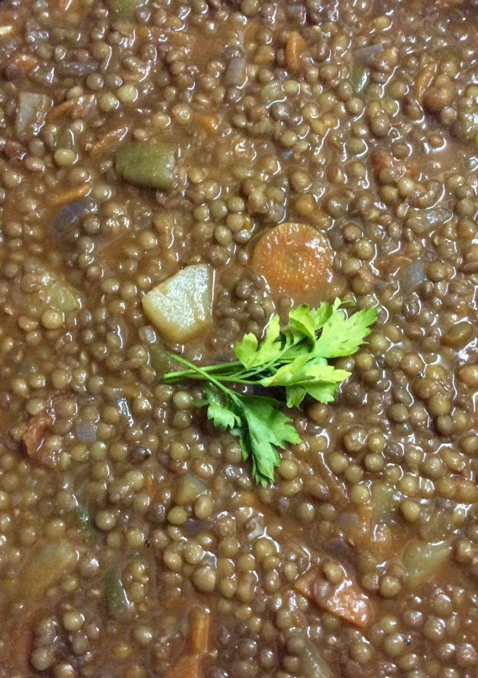 Una foto de Lentejas con verduras🍅🥕