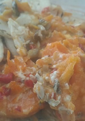 Una foto de Pejerrey al limón con crema