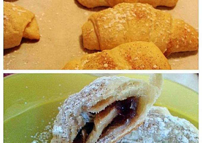 Recipe of Homemade ~PB &amp; J Crescent Rolls~