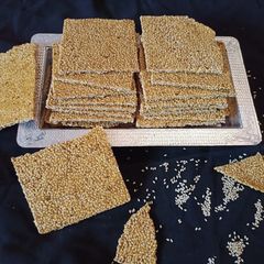 A picture of Sesame seeds chikki.