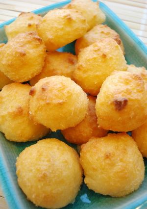A picture of Healthy with Okara! Light and Fluffy Cheese Snacks.