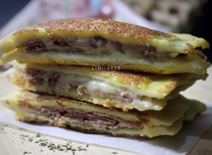 Foto resep Melted Ham Sandwich - menu sarapan kilat dan enak
