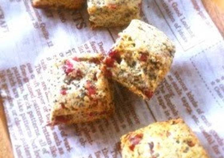 Whole Wheat Scones with Cranberries and Black Tea