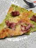 Pizza prosciutto de base de calabacín