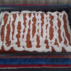 A picture of Peanut Butter/Chocolate Chip Cake Bars.