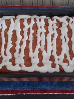A picture of Peanut Butter/Chocolate Chip Cake Bars.