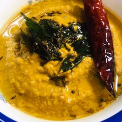 A picture of Tomato peanut chutney with dash of Radish.