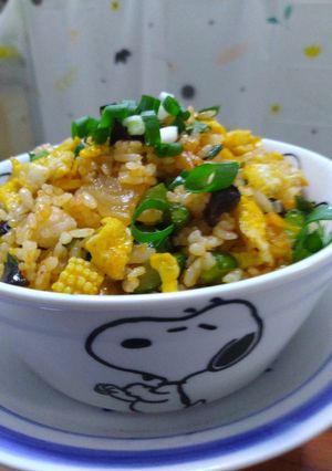 泡菜蔬菜炒飯 的食譜成品照片