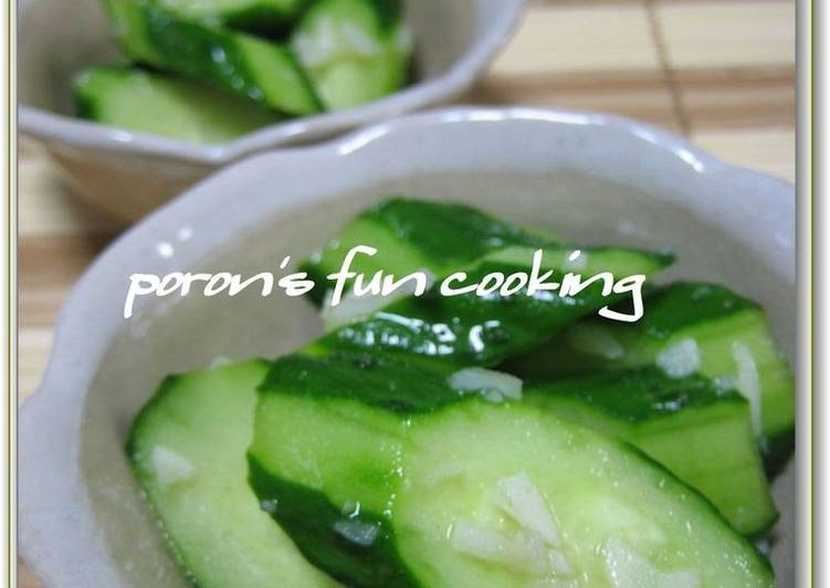 Recipe of Favorite Easy! Cucumber With Konbu and Garlic
