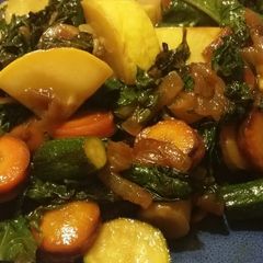 Kale and zucchini salad A picture of Kale and zucchini salad.