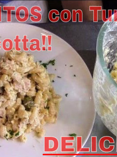 Una foto de Coditos con tuna y ricota