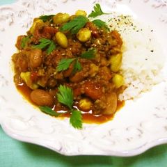 A picture of Spicy Beef Mince and Bean Stew with Tomatoes.