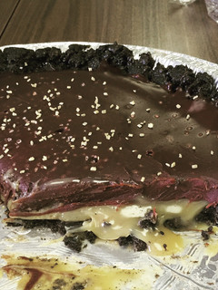A picture of Dark Chocolate & Salted Caramel Oreo Pie.