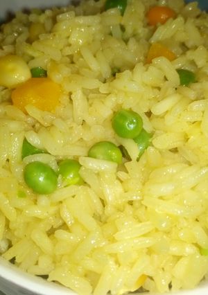 A picture of Simple vegetable rice.